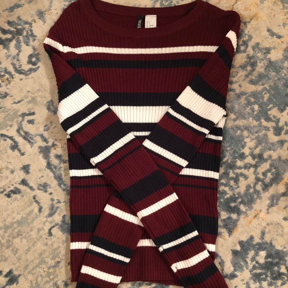 cute stripped sweater from h&m